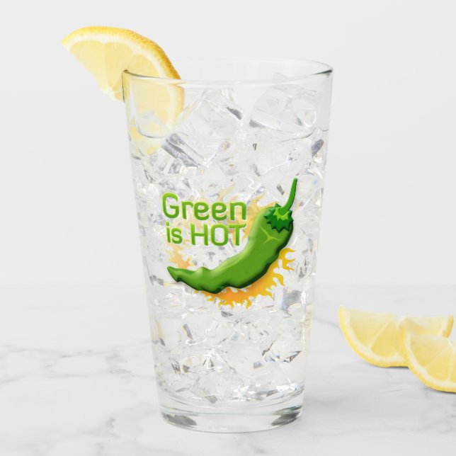 Grün ist HOT Glas (Vorderseite Ice)