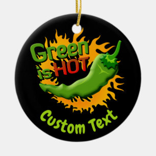 Grün ist HOT Keramik Ornament