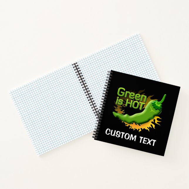 Grün ist HOT Notizbuch (Innenseite)