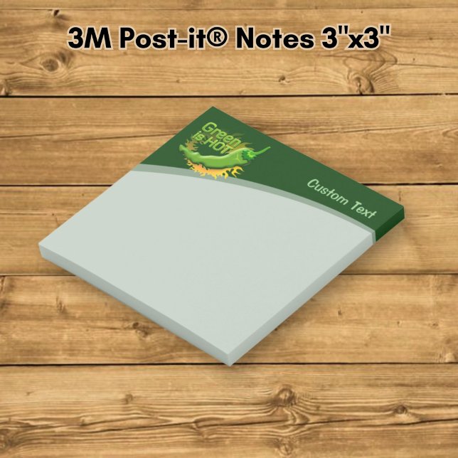 Grün ist HOT Post-it Klebezettel (Von Creator hochgeladen)
