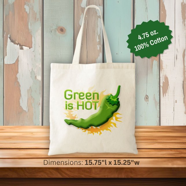 Grün ist HOT Tragetasche (Von Creator hochgeladen)
