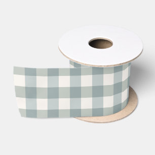 Grün kariert Gingham Landhausstil einfach Satinband