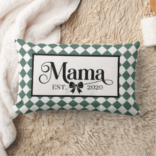 Grün kariert Harlekin Custom Mama Est. Lendenkissen