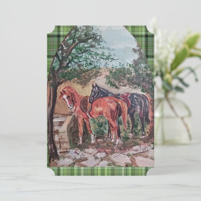 grün kariert jamie und poppy  (Stehend Vorderseite)