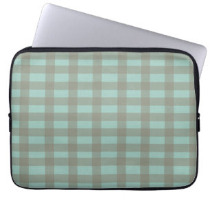 Grün kariert laptopschutzhülle