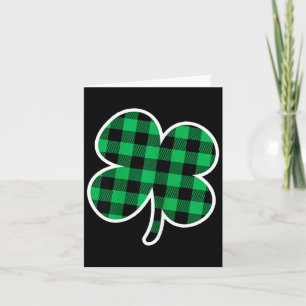 Grün karierter Klee St. Patrick's Day Frauen Shamr Karte