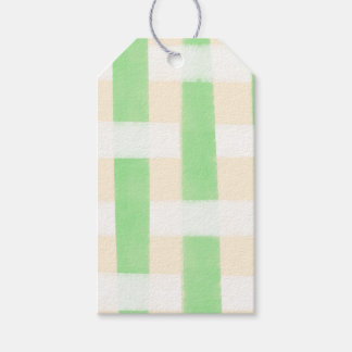 Grün karierter Sommer Geschenkanhänger