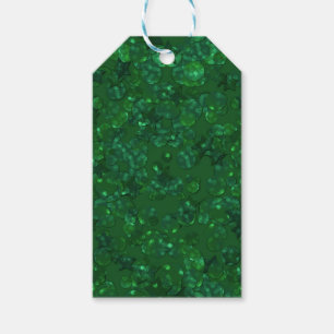 Grün, Konfetti, Glitter Geschenkanhänger