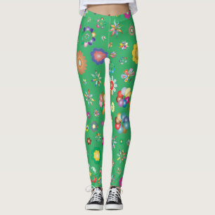 Grün-Legging Leggings