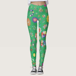 Grün-Legging Leggings