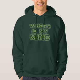 Grün leuchtet 'Wo ist mein Geist' Hoodie !