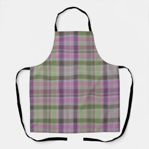 Grün, lila klassischer Tartan. Schürze