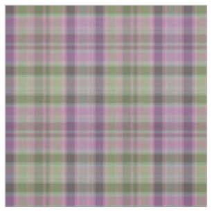 Grün, lila klassischer Tartan. Stoff