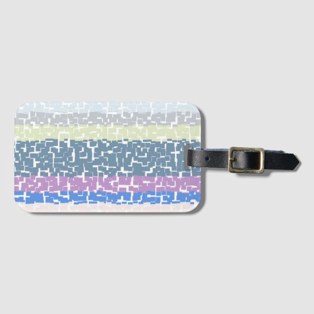 Grün/Limon/grau/Beige/Rosa/Lila/blau Gepäckanhänger (Vorderseite (Horizontal))