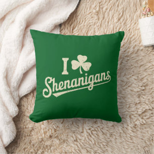 Grün Lustiger Irischer Patty's Shamrock Sankt Patr Kissen