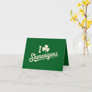 Grün Lustiger Irischer Patty's Shamrock St. Patric Karte