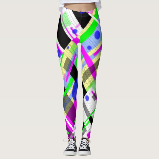 Grün-meine-Liebe Leggings (Vorderseite)
