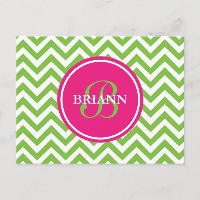 Grün mit Envy Postkarte (Vorderseite)