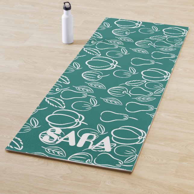 Grün mit Frucht elegant nur für Sie Yogamat Yogamatte (Beispiel)