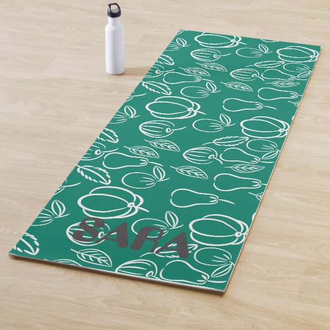 Grün mit Frucht elegant nur für Sie Yogamat Yogamatte (Beispiel)