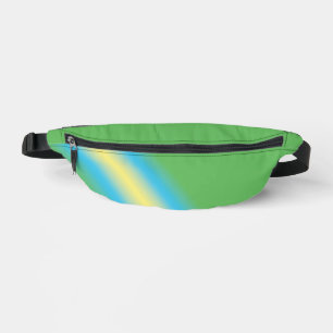 Grün mit gelbem Rohr Bauchtasche