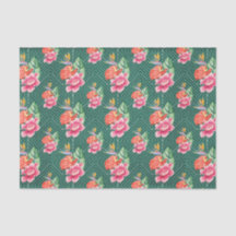 Grün mit rosa Blume