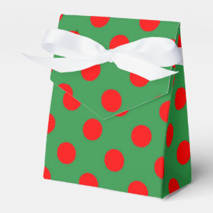 Grün mit roten Tupfen Geschenkschachtel