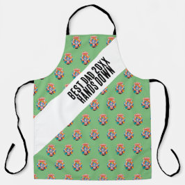 Grün mit Symbol Schürze