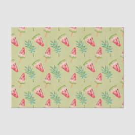 Grün mit WaterMelon-Muster Seidenpapier