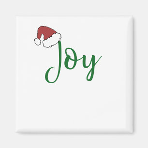 Grün mit Weihnachtsmannmütze Magnet