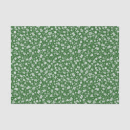 Grün mit Weißwein-Blume-Zwirnpapier Seidenpapier
