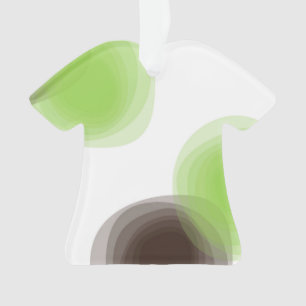 Grün, modern, einfach, abstrakte Blume Ornament