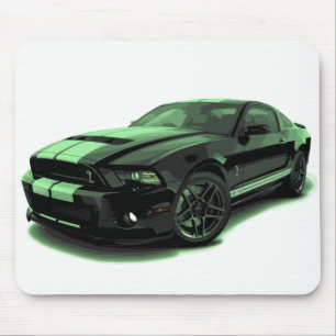 Grün Mustang GT 500 Mousepad