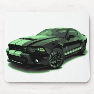 Grün Mustang GT 500 Mousepad