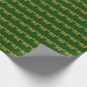 Grün, (Ninetieth) Ereignis des Imitat-Gold90. Geschenkpapier