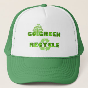Grün recyceln Klimahut Truckerkappe