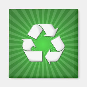 Grün recyceln Magneten 001 Magnet