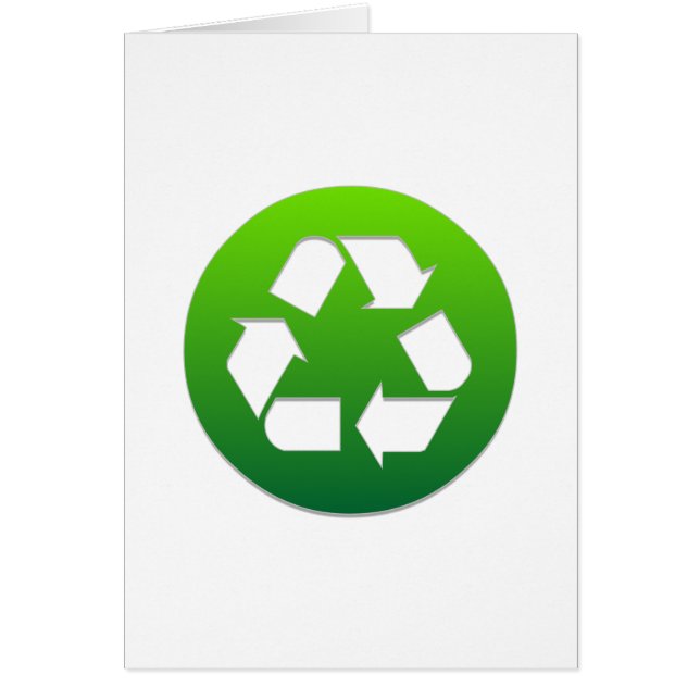 grün Recycelnd Symbol (Vorne)