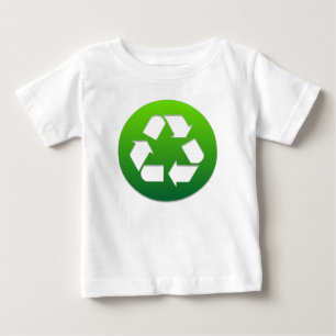 grün Recycelnd Symbol Baby T-shirt