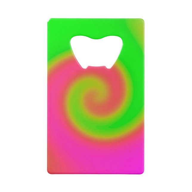 Grün rosa drehen geldbeutel flaschenöffner (Rückseite)