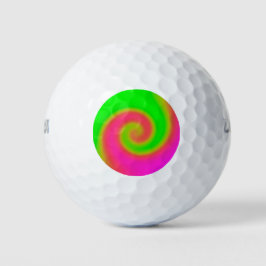 Grün rosa drehen golfball