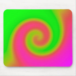 Grün rosa drehen mousepad