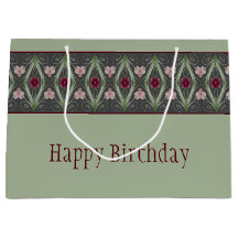 Grün, Rosa und Grau