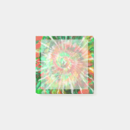 Grün, Rot, Orange-Gefärbte Krawatte Post-it Klebezettel