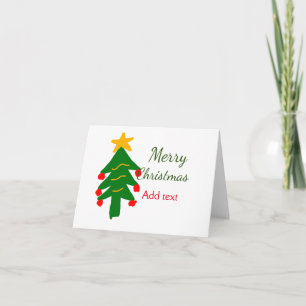 Grün rote Weihnachtsbaum fröhliche Weihnachtsnacht