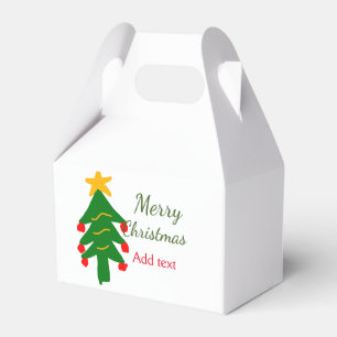 Grün rote Weihnachtsbaum fröhliche Weihnachtsnacht Geschenkschachtel