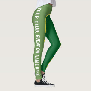 Grün schattiert kundengerechtes genanntes Legging Leggings