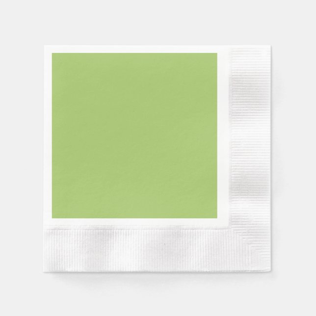 Grün, Schlicht hellgrün, kräftig, leicht grün Serviette (Vorderseite)