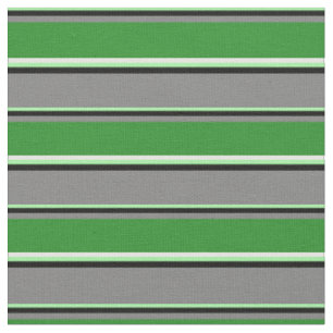 Grün, Schwarz, Grau, Waldgrün und Minzcreme Stoff