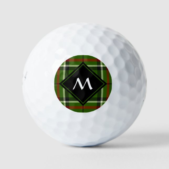 Grün, Schwarz, Rot und Weiß Golfball (Vorderseite)